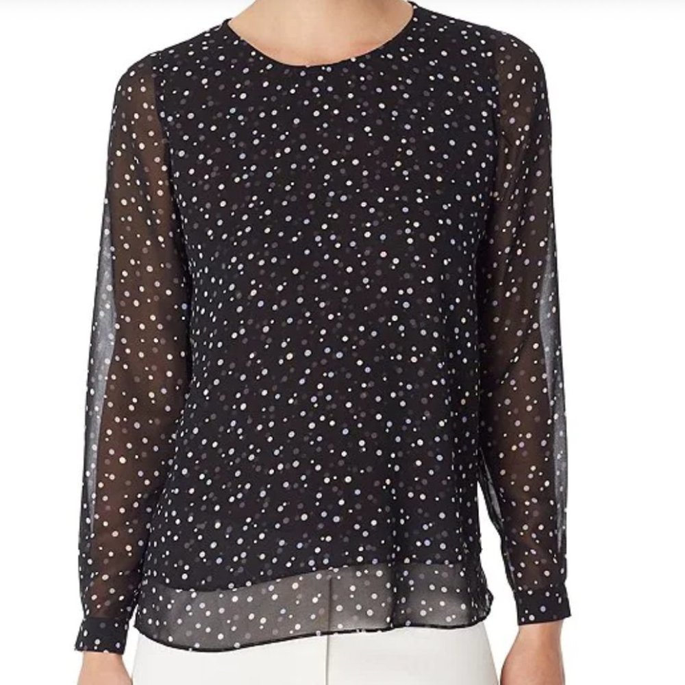 Like New- Anne Klein Chiffon Blouse, XL